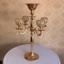 180301 - CANDELABRO DOURADO PEDRAS PARA 4 VELAS 18X80CM 