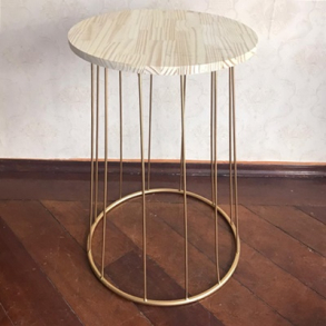 310709 -  CANCELADO MESA FERRO DOURADO M 46X74CM