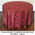 020113 - TOALHA MARSALA C/ MARROM 2,80MTS REDONDA JACQUARD ADAMASCADO 