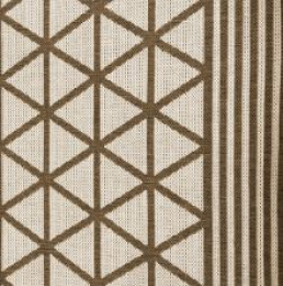 320306 - TAPETE BEGE/MARROM COTTAGE RETANGULAR 340X240CM