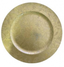 150102 - SOUSPLAT DOURADO MELAMINA 33CM