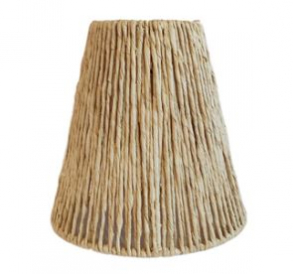 090302 - LUMINÁRIA CÔNICA BEGE SISAL 13X25X26CM