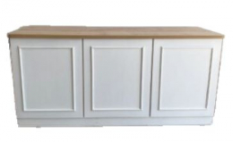 310569 - BALCÃO COM MOLDURA BOISERIE BRANCO 201X68X95CM