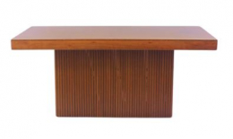 310553 - MESA MADEIRA BASE RIPADA RETANGULAR 180X80X80CM