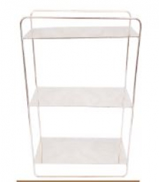 260732 - SUPORTE PRATA PRATELEIRA ESPELHADO 30X15X50CM