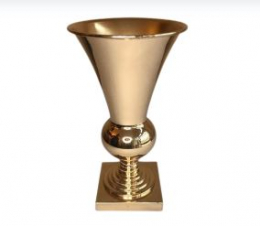 120803 - VASO DOURADO TAÇA 17X30CM 