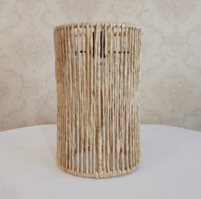 090304 - LUMINÁRIA BEGE SISAL M 19X30CM