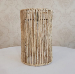 090304 - LUMINÁRIA BEGE SISAL M 19X30CM