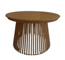 310589 - MESA REDONDA BASE RIPADA 130X80CM