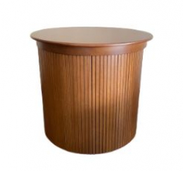 310556 - CILINDRO MADEIRA BASE RIPADA P 70X70X60CM