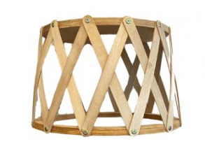 090305- LUMINÁRIA AMADEIRADA TRELIÇA 48X54X39CM 