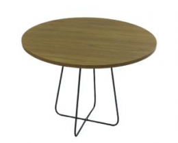 310738 - MESA DE CENTRO REDONDA BASE DE FERRO G 61X44CM