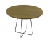 310738 - MESA DE CENTRO REDONDA BASE DE FERRO G 61X44CM
