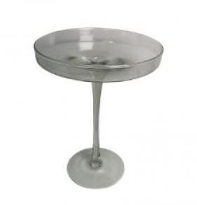 131314 - SUPORTE DE VIDRO REDONDO G 25X34CM