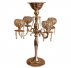 160403 - CANDELABRO DOURADO PEDRAS PARA 4 VELAS 18X80CM 