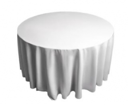 020202 - TOALHA BRANCA 3.00M REDONDA RAFIA