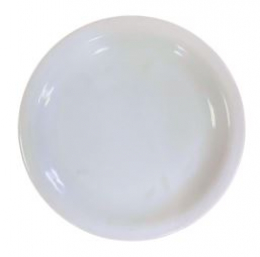 270401 - PRATO BRANCO DE SOBREMESA 19CM