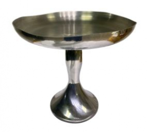 260204 - TRAVESSA ORGÂNICA EM INOX M 42X39CM