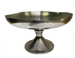 260203 - TRAVESSA ORGÂNICA EM INOX P 42X25CM