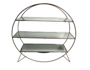 260744  - SUPORTE ROSE REDONDO ESPELHOS 48X14X48CM