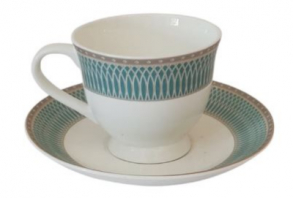 270703 - XÍCARA CHÁ VERDE EUROPA COM PIRES 170ML