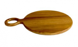 260709 - TÁBUA MADEIRA REDONDA ALÇA 30X40X02CM