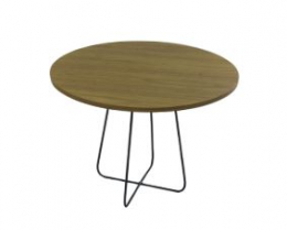 310736 - MESA DE CENTRO REDONDA BASE DE FERRO P 52X32CM