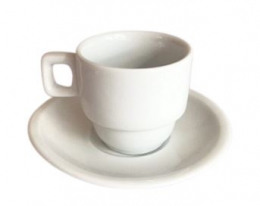 270701 - XÍCARA CAFÉ BRANCA COM PIRES 50ML