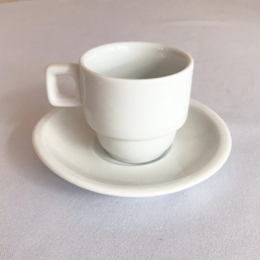 270701 - XÍCARA CAFÉ BRANCA COM PIRES 50ML