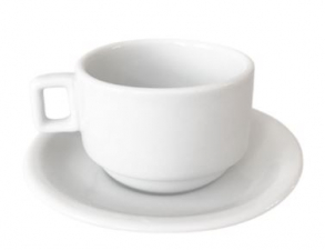 270702 - XÍCARA CHÁ BRANCA COM PIRES 180ML