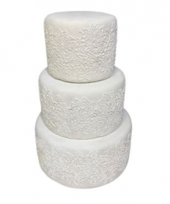 110503 - BOLO BRANCO 1 AND. DE RENDA G 24X12CM