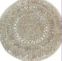 320309 - TAPETE DE PALHA DESIDRATADA REDONDO 151CM