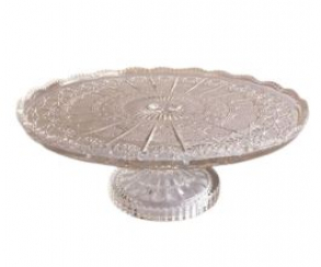 131306 - SUPORTE DE DOCES CRISTAL 30X12CM (C/ AVARIA)