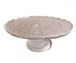 131306 - SUPORTE DE DOCES CRISTAL 30X12CM (C/ AVARIA)