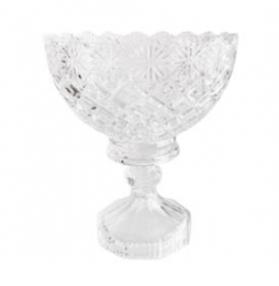 260220 - TRAVESSA ALTA CRISTAL GIRASSÓIS 20X24CM