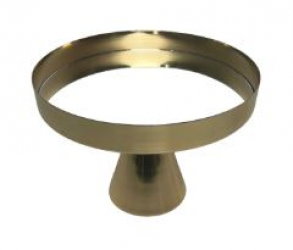 130831 - SUPORTE DE DOCE DOURADO CONCEPT ESPELHO 15X20CM