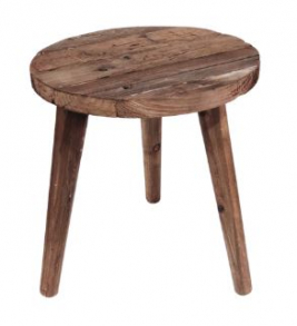 260728 - SUPORTE MADEIRA BANQUETA PÉ PALITO 26X28CM