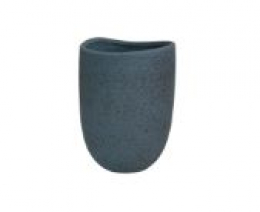 120205 - VASO AZUL  EGEO EM CERÂMICA P (Ñ UTILIZAR AGUA) 15X20CM