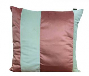 321009 - ALMOFADA ROSA LISTRA OFFWHITE 50X50CM