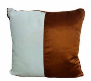 321021 - ALMOFADA OFFWHITE / TERRACOTA 50X50CM