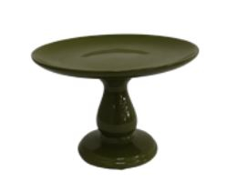 130912 - SUPORTE DE  CERÂMICA VERDE MILITAR P 23X15CM