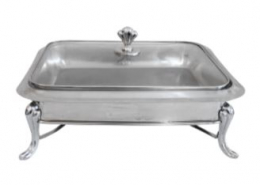 261106 - RECHAUD RETANGULAR MOLHO INOX 3,5LITROS 38X30X19