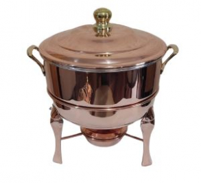 261112 - RECHAUD DE COBRE P 4L + ÁLCOOL  25X28CM