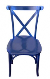 310603 - CADEIRA PARIS AZUL MADEIRA 43X44X89CM