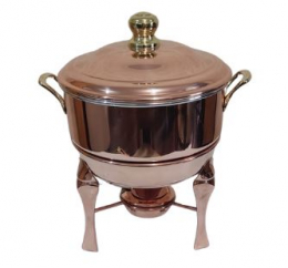 261113 - RECHAUD DE COBRE M 6L + ÁLCOOL 30X29CM