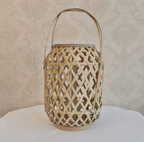 090101 - LAMPIÃO MADEIRA CANCUN P 12X50CM