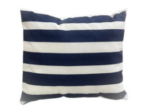 321026 - ALMOFADA AZUL BRANCO LISTRAS 45X45CM