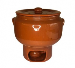 260901 - RECHAUD DE BARRO P 4LTS 28X23CM