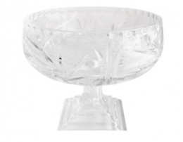 260223 - TRAVESSA CRISTAL TRAÇOS (C/ AVARIA) 22X20CM