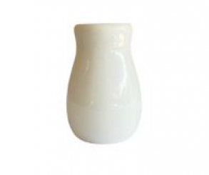 120107 - VASO BRANCO EM CERÂMICA M 26X22CM